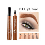 5 Colors 3D Magic Microblading Eyebrow Pencil Makeup Tool Tint 4 Tip Liquid Tattoo Pen Waterproof Cosmetic Eye Brow Liner