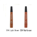 5 Colors 3D Magic Microblading Eyebrow Pencil Makeup Tool Tint 4 Tip Liquid Tattoo Pen Waterproof Cosmetic Eye Brow Liner