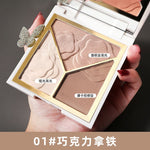 Miss lara 3D Contour Palette Face Shading highlighter Powder Makeup 3 Colors Long-Lasting  Make Up Contouring Bronzer Cosmetics