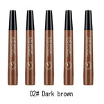 5 Colors 3D Magic Microblading Eyebrow Pencil Makeup Tool Tint 4 Tip Liquid Tattoo Pen Waterproof Cosmetic Eye Brow Liner